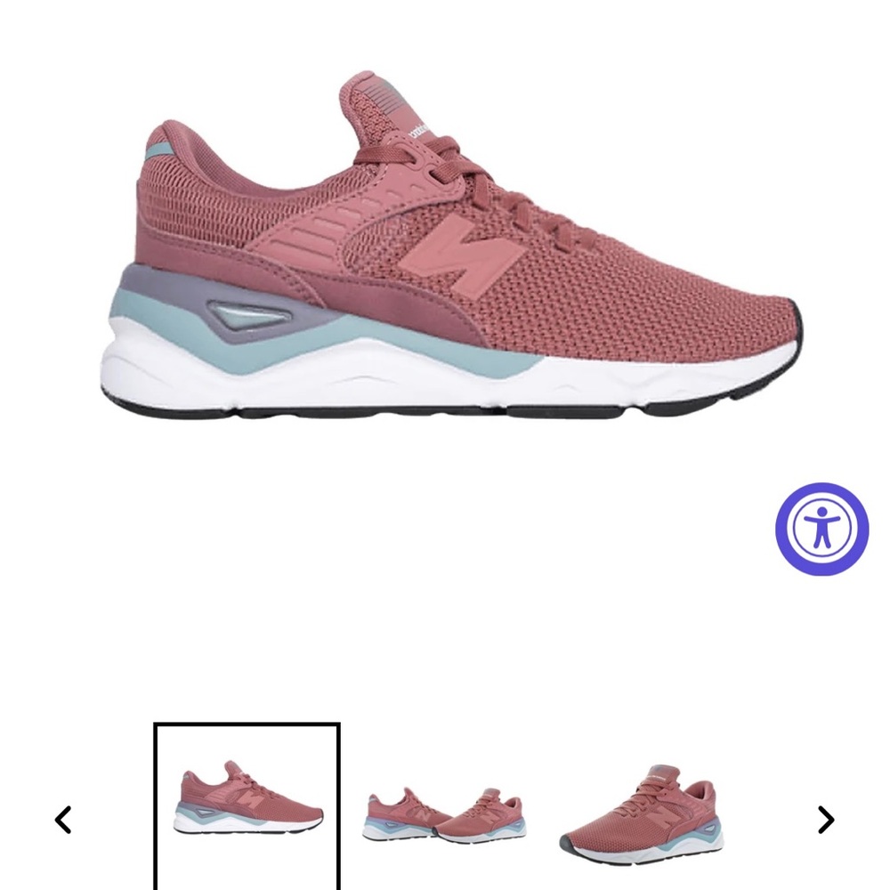 New balance X-90 sneakers (color: dark oxide, smoke blue)